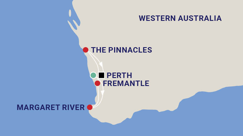 Immersion in Western Australia with Annee Kelly Map